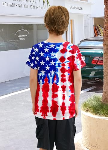 Image of Boys Tie Dye Shirt Size 4-14 Hippies Senior Rainbow Tees T Shirts for Kids | Tees T shirts for Kids