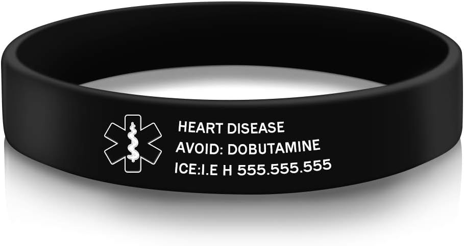 Medical Alert Bracelets Personalized Silicone Rubber Burkina Faso