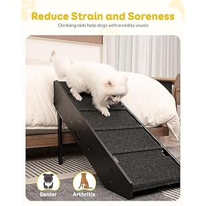 Dog-Stairs-Pawque-2-1-Wooden-Convertible-Pet-Ramp-Stairs-for-High-Beds-Couch-and-Sofa-Side-Rails-Climbing-Aids-Non-Slip-Fabric-for-Dogs-Injured-Older-Dogs-Cats-Pet-with-Joint-Pain-34-Steps - Cucciolini Doodles   Dog-Stairs-Pawque-2-1-Wooden-Convertible-Pet-Ramp-Stairs-for-High-Beds-Couch-and-Sofa-Side-Rails-Climbing-Aids-Non-Slip-Fabric-for-Dogs-Injured-Older-Dogs-Cats-Pet-with-Joint-Pain-34-Steps