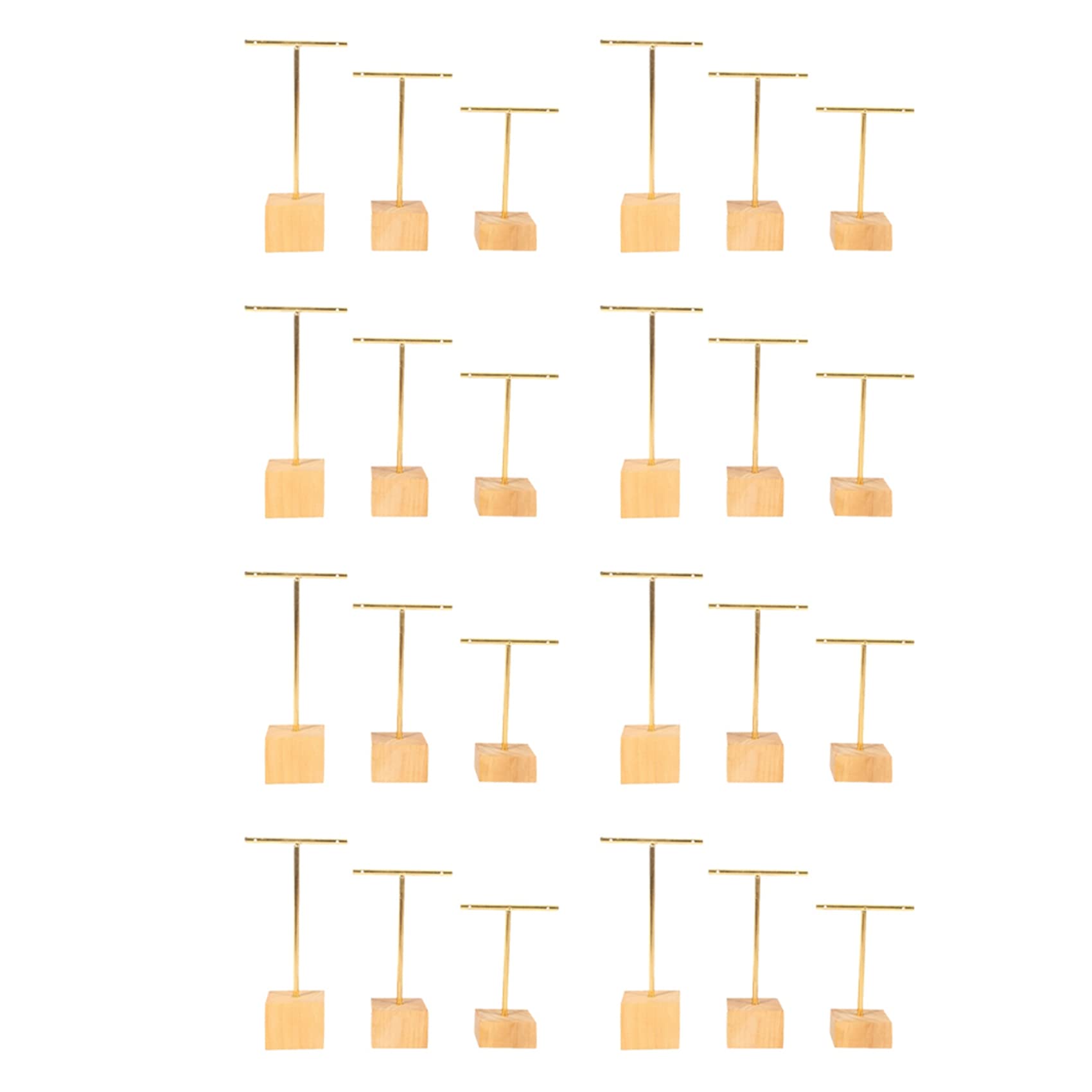 24 Pezzi Moda T-Bar Espositore per Gioielli Espositore per Orecchini, Orecchini Appesi per Organizer