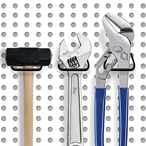 Kyuionty KYUIONTY210505-0036 16Pcs Pegboard Plier Holders, Stainless Steel Double Loop Pegboard Hooks thumb #6