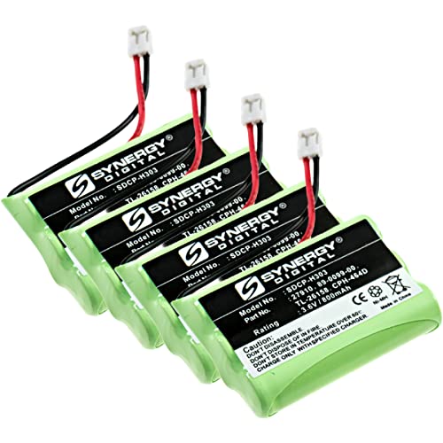 Synergy Digital Cordless Phone Batteries, Works with Vtech i6789 Cordless Phone, Combo-Pack Includes: 4 x SDCP-H303 Batteries