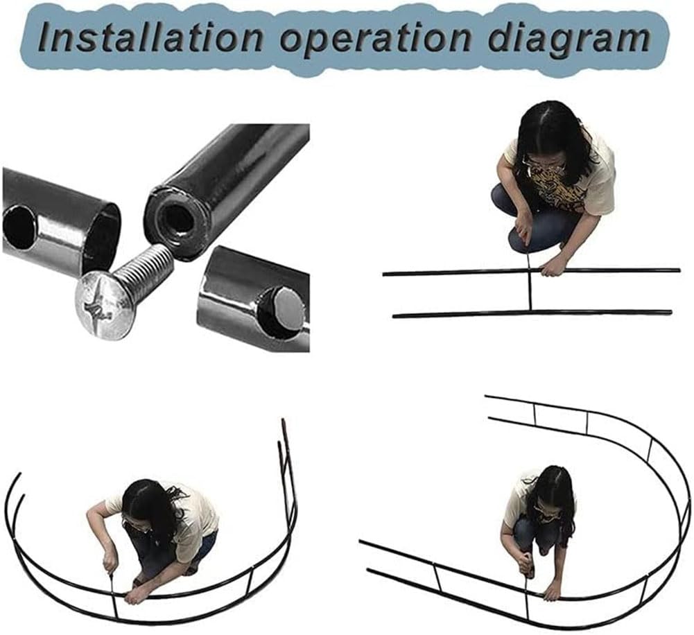 Arco da giardino in metallo resistente per piante rampicanti con rose bianche, pergolato per matrimoni, supporta grandi viti da 140 cm a 240 cm di larghezza, design resistente e robusto, perfetto per