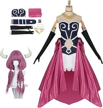 【即日発送可能】 葬送のフリーレン アウラ コスプレ衣装+ウィッグ Amazon.co.jp: [YAORUI] アウラ コスプレ衣装 ウィッグ/角/靴