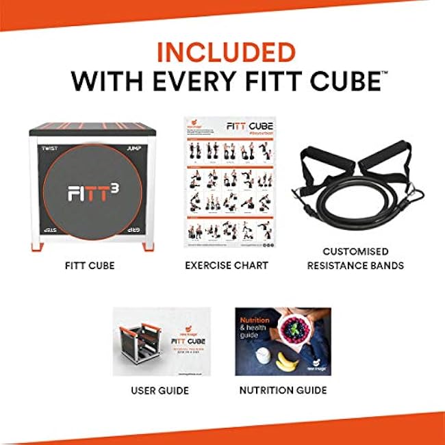 New Image Unisex's FITT Cube Total Body Workout, High Intensity Interval Training Machine, Accent Color Varies