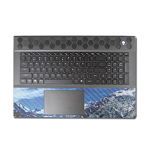 Image of MightySkins Carbon Fiber Skin Compatible with Alienware M18 R1 (2023) Full Wrap Kit - Sky Lake | Protective, Durable Textured Carbon Fiber Finish | Easy to Apply & Change Styles | Made in The USA