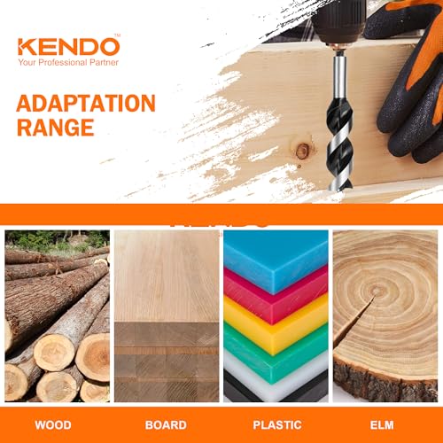 Kendo SPD-6PCS 9Pcs Auger Drill Bit thumb #3
