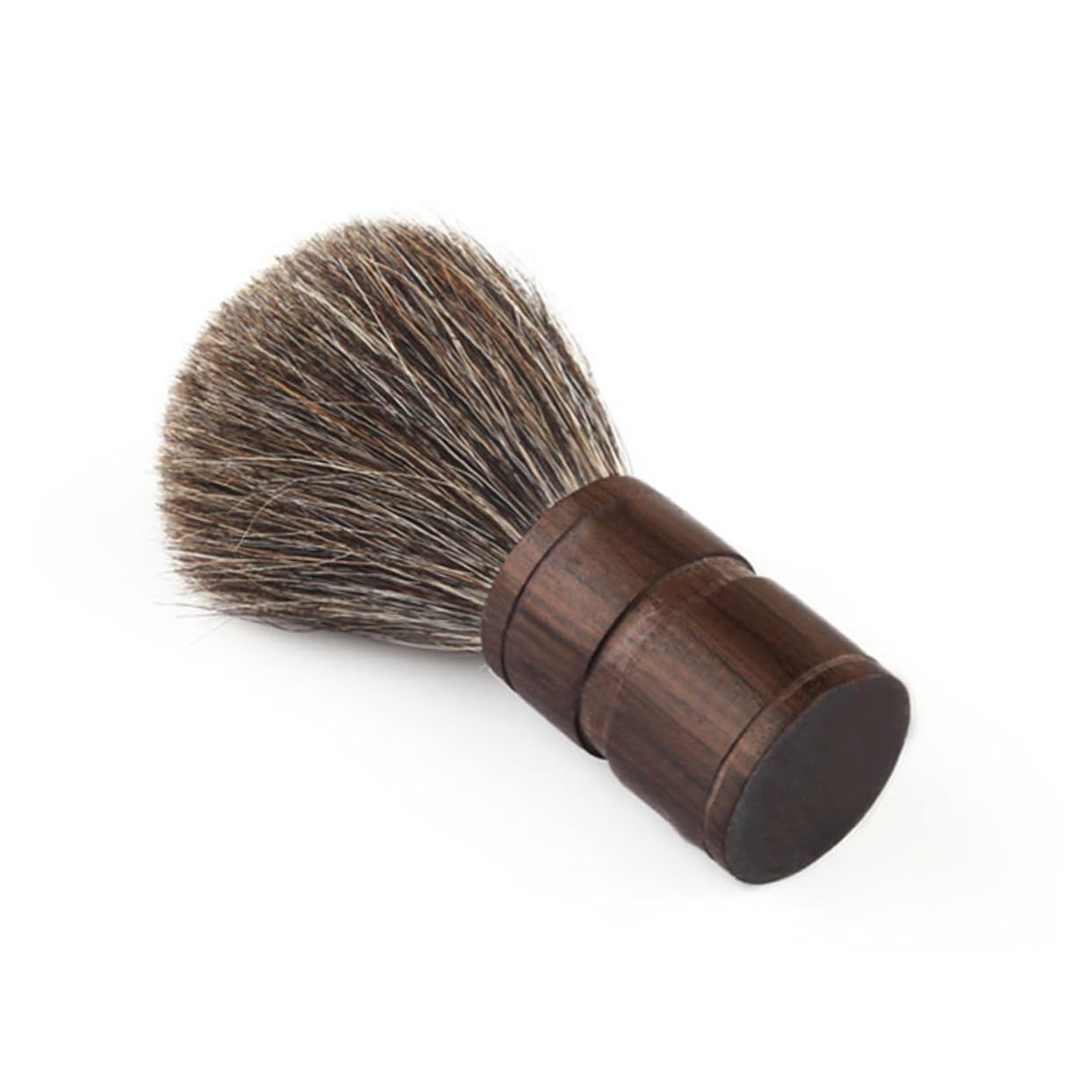 Beavorty 2pcs Fine Bristle Beard Brush Wooden Handle for Men Hair Beard Facial Care Shaving Brush