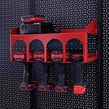 OmniWall Cordless Drill Holder For OmniWall Tool Organization System Red