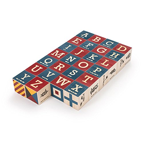 Uncle Goose Nautical Blocks With Canvas Bag - Made In The Usa #TOP2
