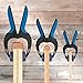 Rockler Small Spring Clamps (Pair) – Easy Squeeze Bandy Clamps Woodworking for Thinner Stock, & Delicate Moldings – One-Handed Operation – Easy to Grip Nylon Hand Clamps