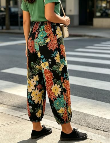 Image of Bozanly Women Casual Harem Pant Boho Loose Yoga Capris Trousers 2026