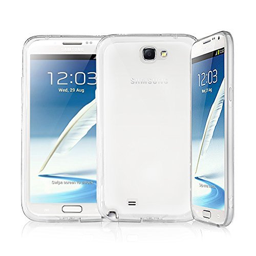 Case Army Galaxy Note 2 | Note II Clear Cover Case [Clog] Scratch-Resistant Clear Case for Samsung Galaxy Note 2 | Note II | N7100 Hard Back Soft Sides Dust Proof Silicone Clear Cover with TPU Bumper
