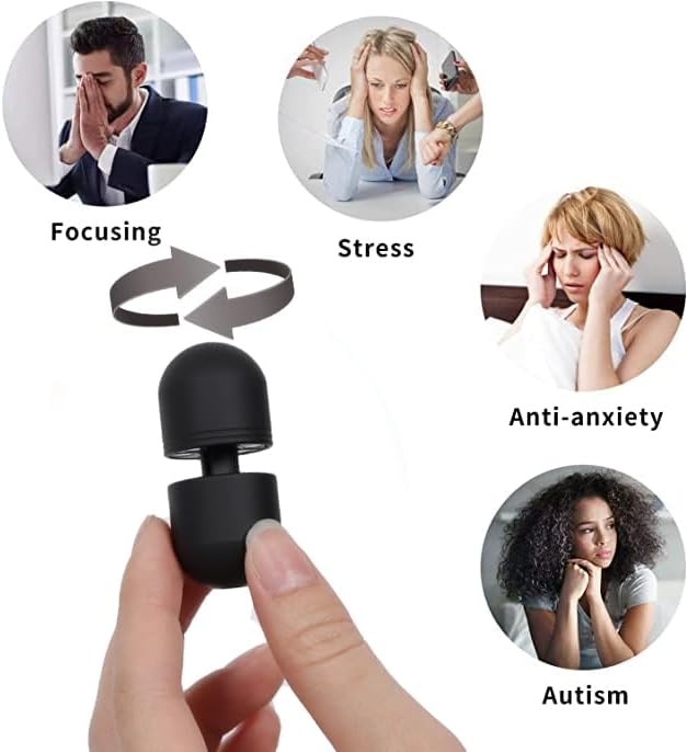 Miniatura 4 de Metal Fidget Slider Magnetic Haptic Slider EDC Háptico Fidget Juguetes Adultos - Negro