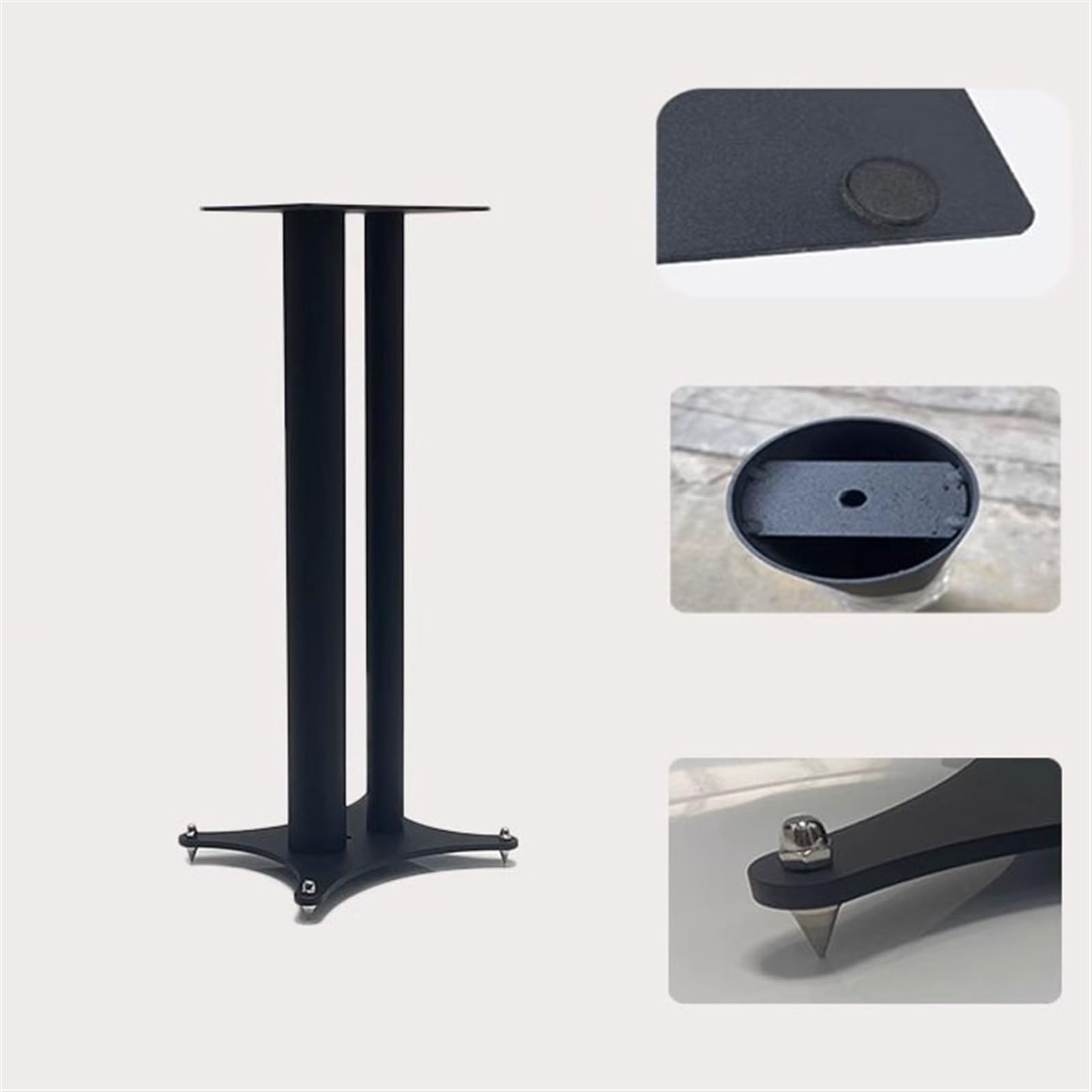 Soporte para Altavoz Estante de Audio Profesional, Soporte Suelo Envolvente, Estante y vídeo en casa, Altavoz Metal Completo, Caja estantería, a Prueba Golpes(24 * 18 * 40CM)