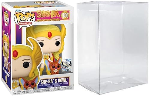 Funko Pop! She-Ra & Kowl Animation Figure, 40th Anniversary Edition, 3.75 inches, #1800 with Protector Case