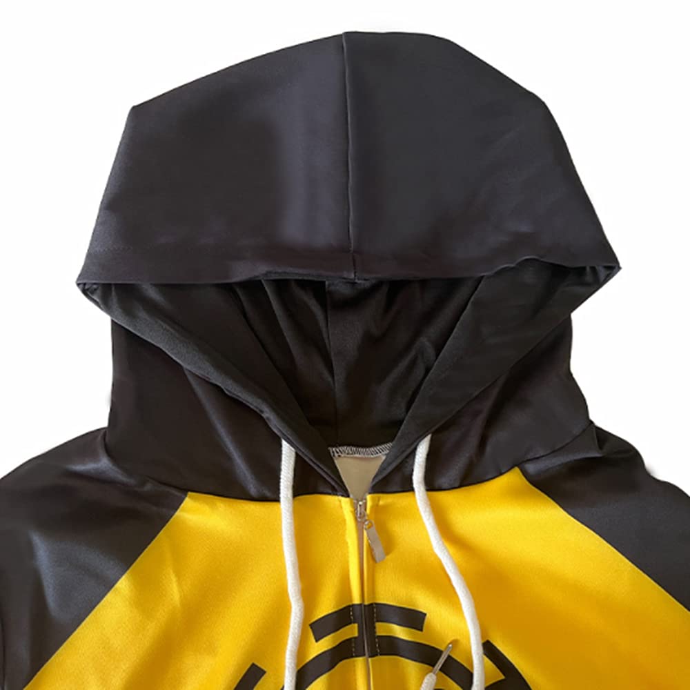 Charous AOBA JOHSAI Club - Felpa con cappuccio e zip con stampa digitale 3D, unisex, per fan dei manga, idea regalo per cosplay