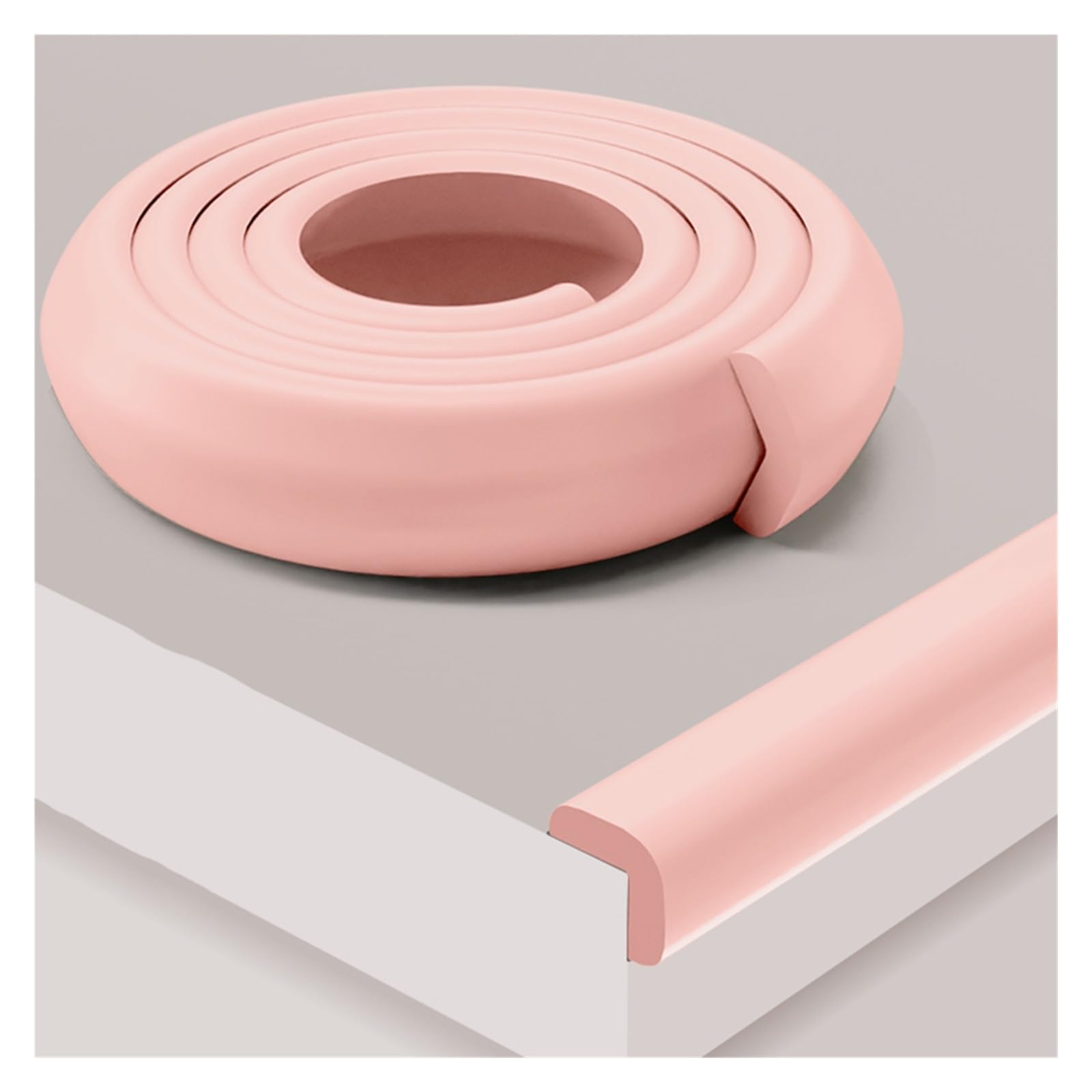 YNBSHGAA Foam edge protectors, L Type Anti-Collision Table Edge Corner Cushion Bumper, Self-Adhesive Desk Protectors For Furniture Fireplace Worktop Cabinets Stair,Pink-20m/65.61ft