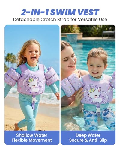 Image of Gogokids Puddle Float Jumper 24-66 Pounds, Toddler Swim Vest Kids Floaties