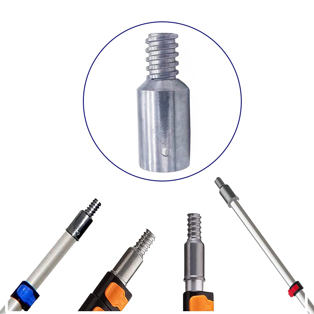 2PCS Plastic Threaded Tip Replacement Pole Handle Replacement Extension Pole Adapter Tip For Broom German Type - View #4