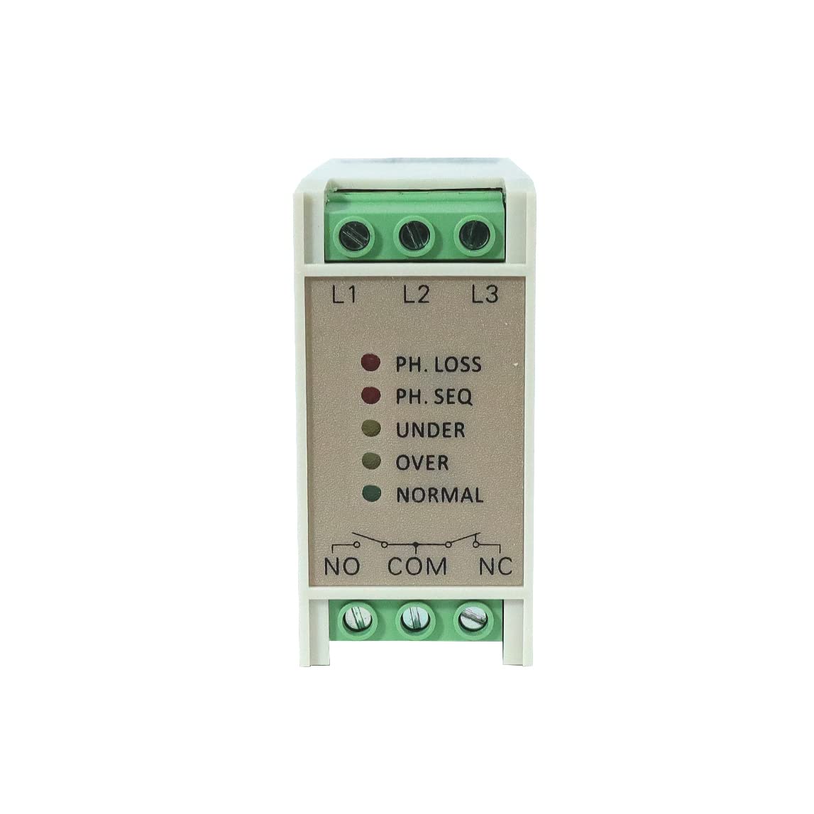 ATO Monitoring Relay, Three Phase Voltage, SPDT, Phase Failure/Undervoltage/Overvoltage,with SPDT (1 C/O) Contact for Electric Motors, Pumps, Fans, Air-Conditioning System (480V AC)