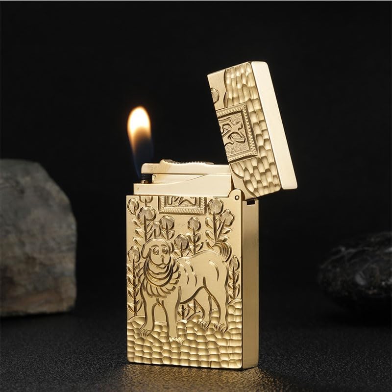 Encendedor de cobre con diseño del zodiaco chino miniatura 2