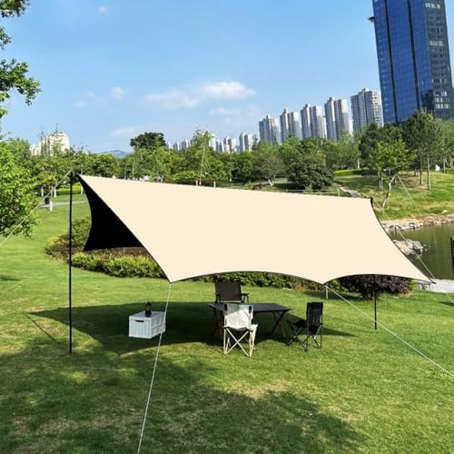 伸縮式テントポール 調整可能 アウトドア キャンプ サンシェード 耐荷重 軽量 コンパクト 設営簡単 日よけ 熱中症対策 交換用 リペアパーツ (3*6*2.2m)