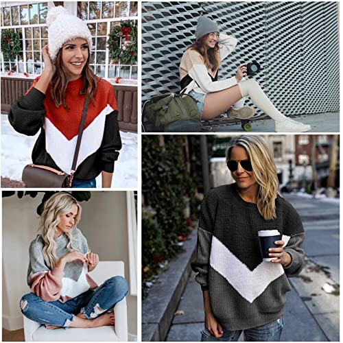 Xnova Maglione a Righe Donna Invernale, Oversize