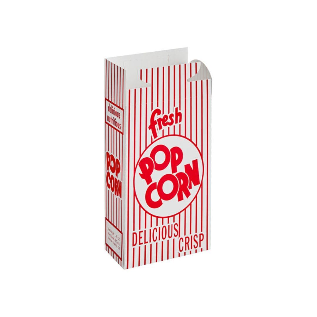Soro Essentials- 0.75 oz Closed-Top Paper Popcorn Boxes Set of 500– Popcorn Bags Popcorn Boxes Bowl Containers & Cups for Party Bulk Paper Popcorn Containers for Movie Night Decorations