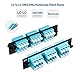 Cable Matters 24 Fibers LC to LC OM3/OM4 Multimode Fiber Patch Panel with 6 x LC/LC UPC Quad Fiber Optic Adapters - LGX Compatible