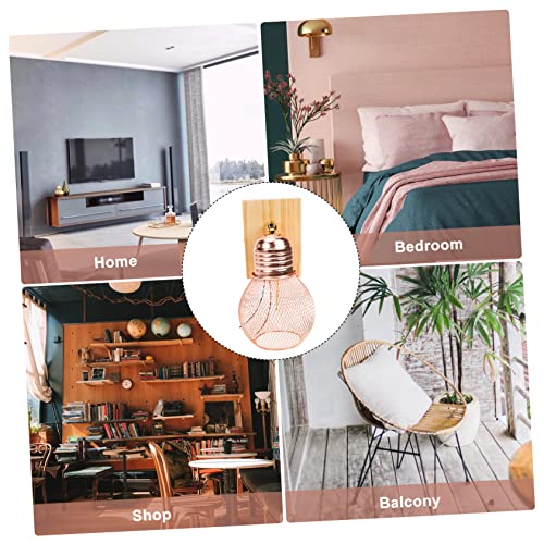 Lámpara de pared de dormitorio creativa en madera para un ambiente acogedor 5