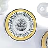 Villeroy & Boch Audun Ferme Salad Plate, 8.5 in, Premium Porcelain, White/Grey/Yellow
