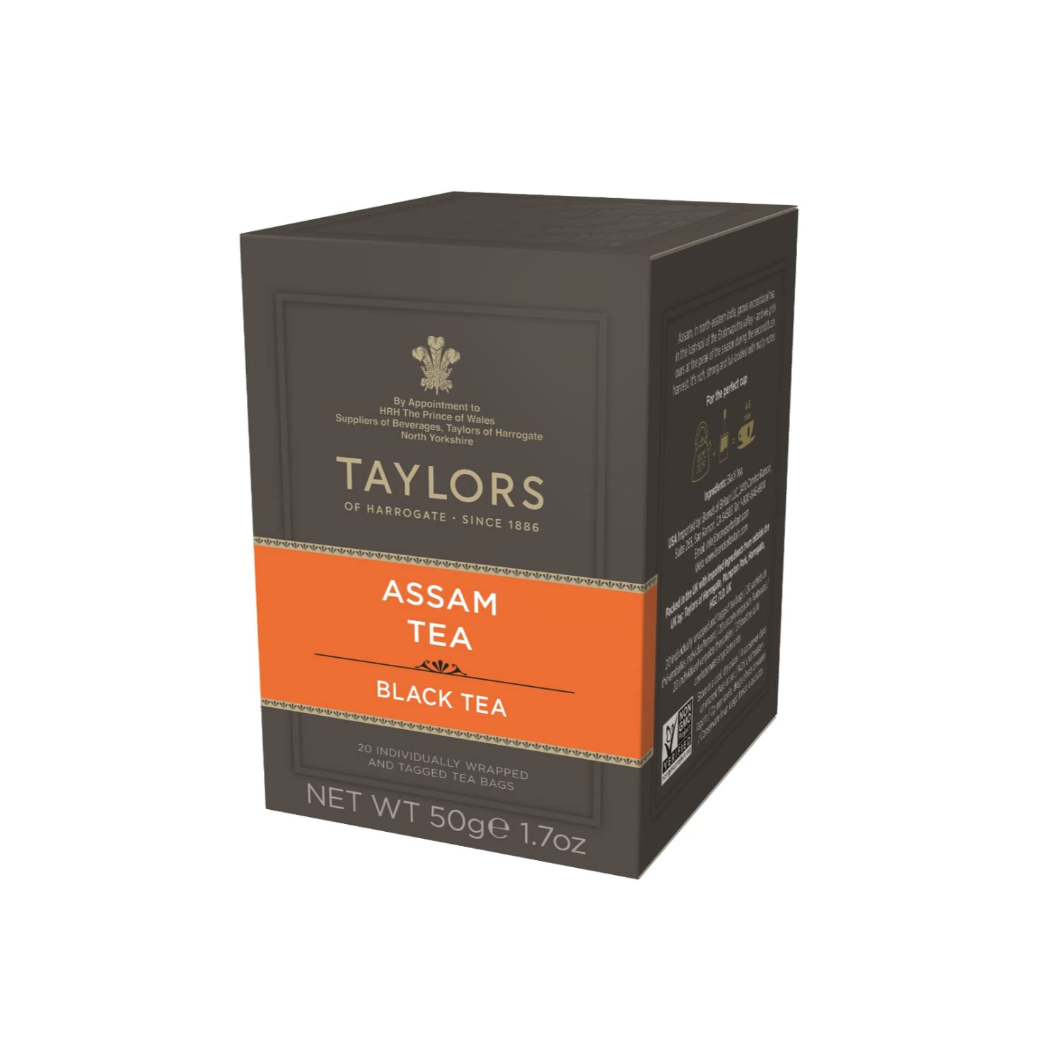 Taylors® | Tè Nero Assam Forte & Maltato - 6 x 20 Bustine (300 Gr) - Bustine Tè Nero Incartate Singole