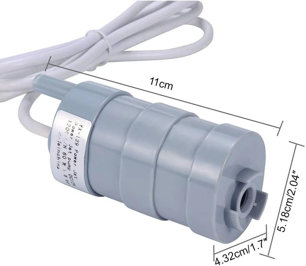 12V Water Pump Submersible Caravan Camper Motorhome High Flow Whale Pump for Motor Home Pond Aquarium,Fish Tank Fountain 600 L/Hour 5 m Maximum Lift Freshwater