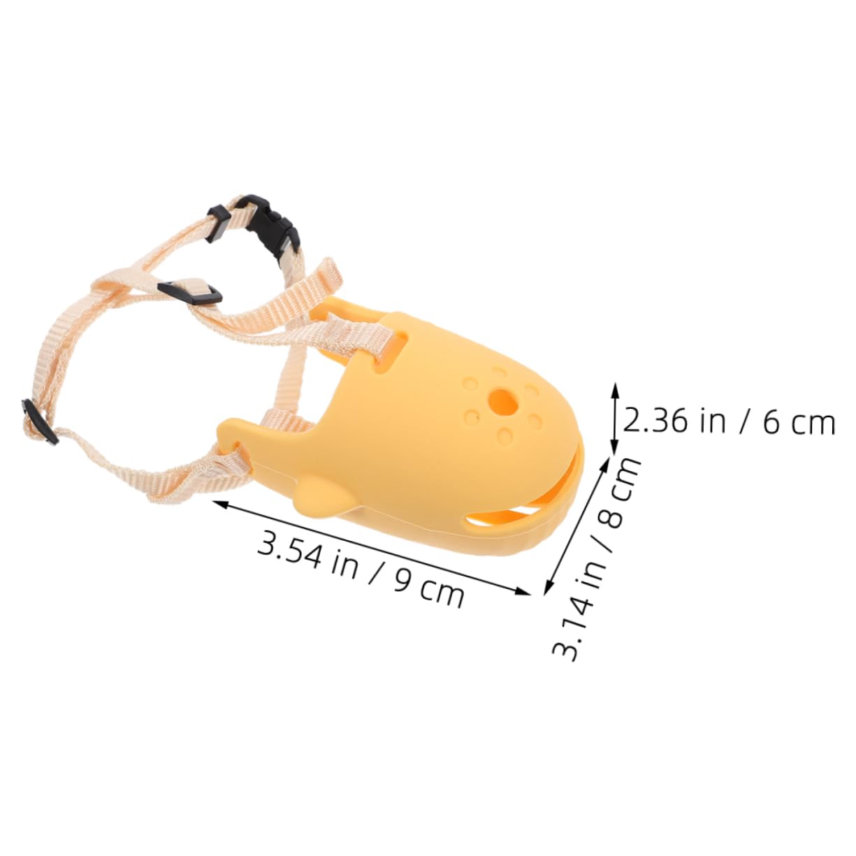 TOYANDONA Pet Muzzle Face for Dogs Protector Muzzles Small Bark Muzzle for Dogs Adult Control Dachshund Chewing Mouthpiece Dog Muzzle Barking Groom Cover Biting Large Snout Pp Orange