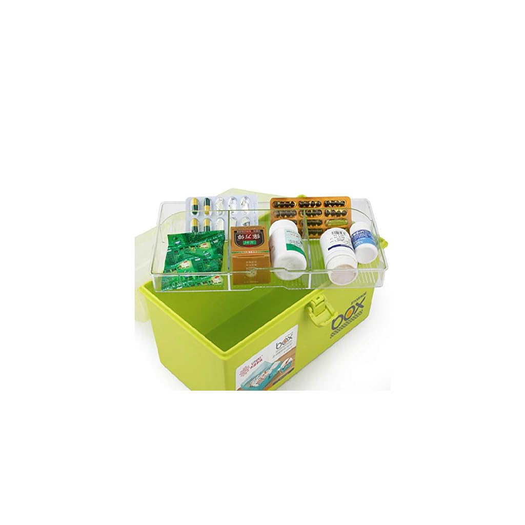 Mayish Verde Caja de Medicamentos Caja Maquillaje Botiquín Caja de