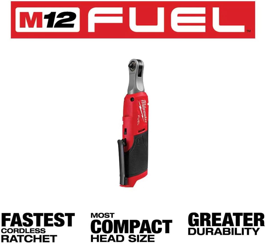 Milwaukee 2566-20 M12 FUEL Brushless Lithium-Ion 1/4 in. Cordless High Speed Ratchet (Tool Only) image 2