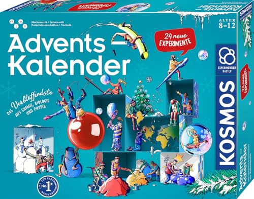 KOSMOS 661090 Experimentierkasten Adventskalender 2025, Die schönsten Experimente zur Weihnachtszeit, in 5 Min, für Kinder ab 8-12 Jahre, Spielzeug, Science Adventskalender KOSMOS 661090 Experimentierkasten Adventskalender 2025, Die schönsten Experimente zur Weihnachtszeit, in 5 Min, für Kinder ab 8-12 Jahre, Spielzeug, Science Adventskalender