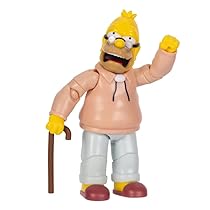 The Simpsons Grampa Simpson con canna da 12,7 cm