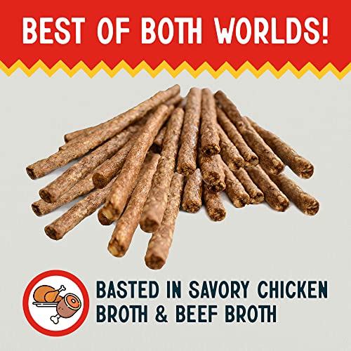 Canine Chews 5" Munchy Rawhide Sticks For Small Dogs Munchy Dog Treat Sticks 100 Pack (Beef & Chicken) #TOP3
