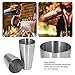 Cocktail Shaker Tins, All Stainless Steel Bartender Shaking Tins Cocktail Shaker Cup Kit Cocktail Mixing Tool for Professional Bartenders and Home Cocktail Lovers (Double Bottom)