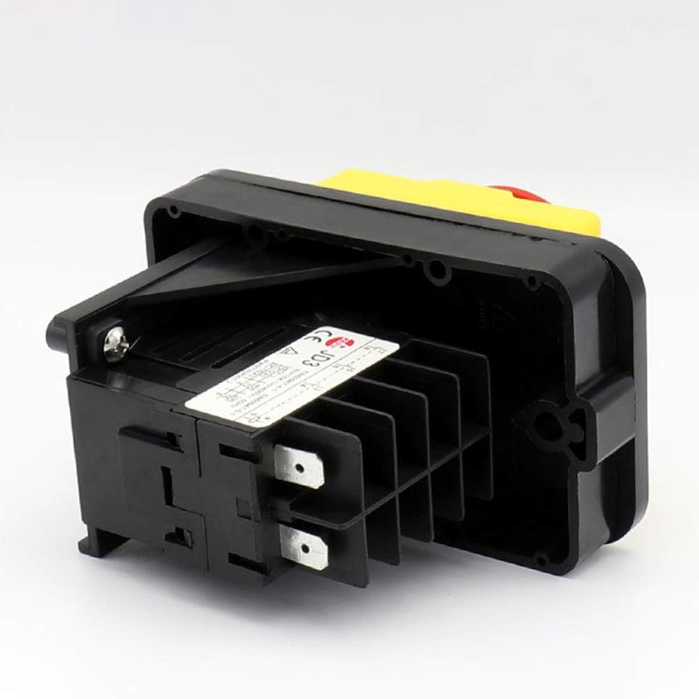 KEDU KJD11 Interruttori Elettromagnetici Impermeabili 8 Pin Relè JD3 Interruttore a Pulsante ON-OFF con Funzione di Protezione da Guasti di Alimentazione e Sottotensione per Macchine Utensili 230V 16A