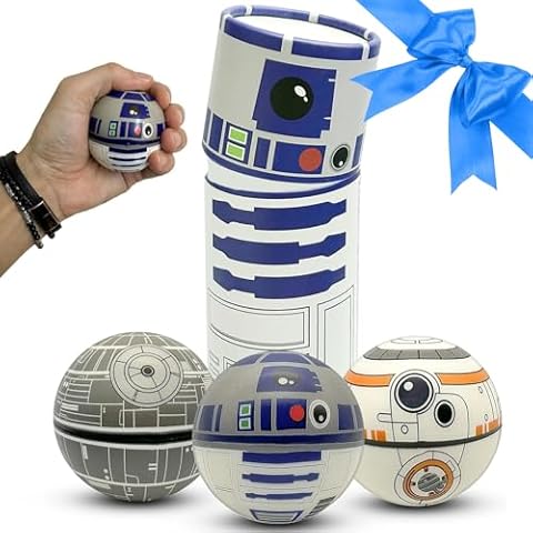 NINOSTAR StarWar Stress Balls Set - Pop Fidget Toy for Kids and Adults, Relief Fidget, Anti Squeeze Use Play/Decor/Help Relieve Stress/Improve Concentation Focus Cover