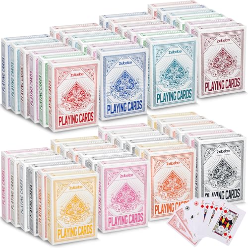 48 Paquetes de Barajas de Poker en 12 Colores