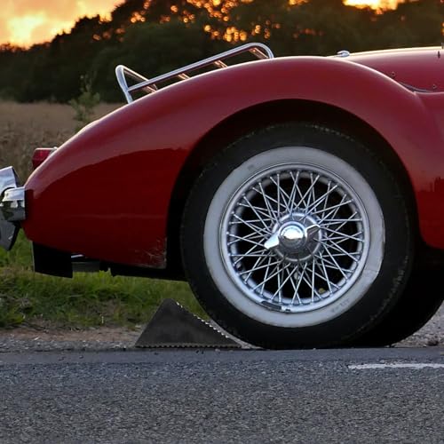 Yardwe Unterlegkeile Für Fahrzeuge 2 Unterlegkeile Gummi Schwere Unterlegkeile für PKW LKW Anh?nger Bordsteinrampen für Motorladerampen LKW- Schuppenrampen Unterlegkeile Für Radreifen