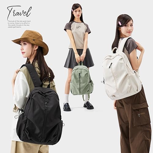 Wepoet School Backpack For Teens Boys Girls Cute Bookbag High School Bag Waterproof Casual Daypack College Backpack For Women Men Student Travel Backpack（Green） thumb #7