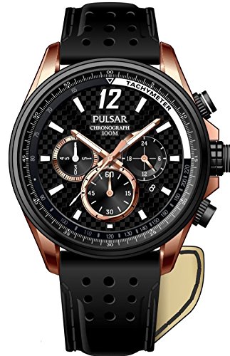 Preisvergleich Produktbild Pulsar Herren-Armbanduhr XL Sport Analog Quarz Leder PT3540X1