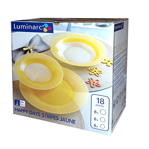 Luminarc Servizio Completo di Piatti 18 Pezzi Set