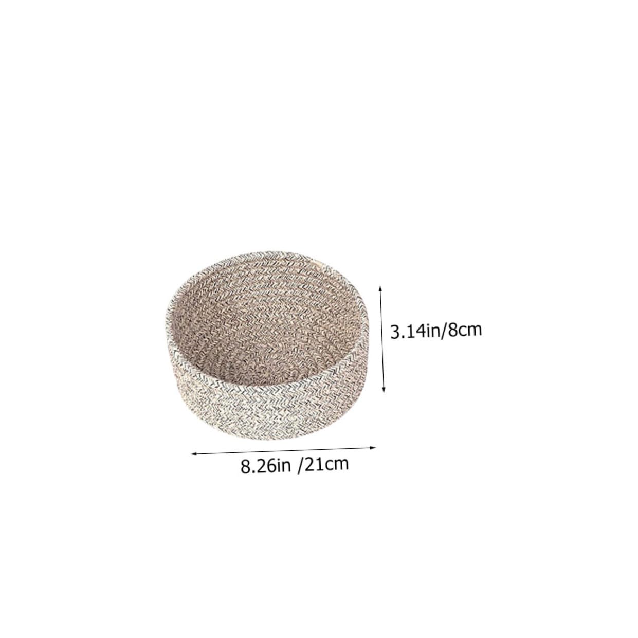 Zerodeko Set Di Cestini Portaoggetti in Rattan Cestini Portaoggetti in Vimini Con Manici Decorativi Per Ufficio Casa Scrivania