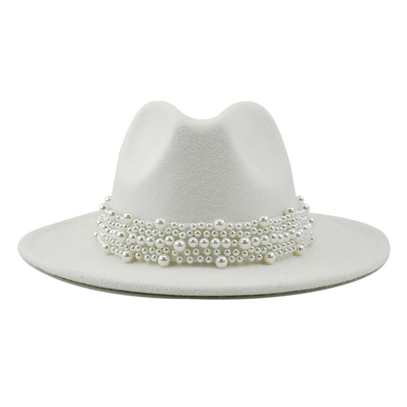 Cappello da donna in feltro di lana Panama Trilby formale cappello casual Jazz Fedora cappelli